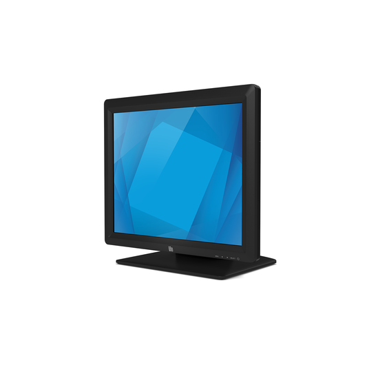Elo 1517L 15-inch touchscreen monitor in black, left view