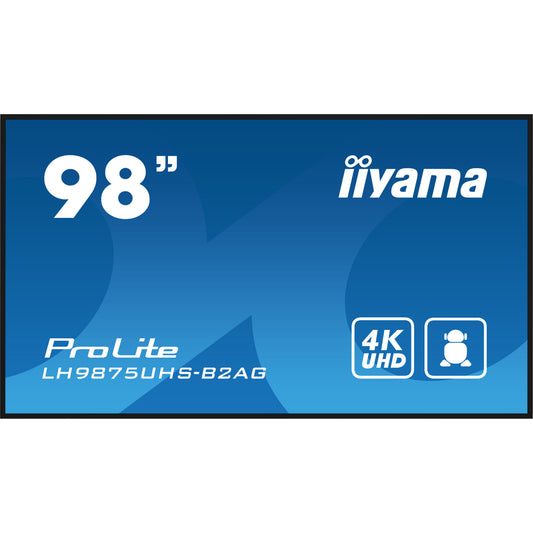 iiyama ProLite LH9875UHS-B2AG 98" 4K Digital Signage Display – official product photo 2 (LH9875UHS-B2AG)