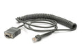 Zebra RS-232 cable, 2.7 m, coiled (CBA-R02-C09PAR)