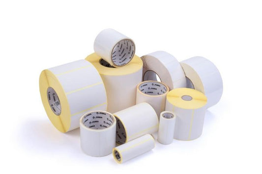 Labels, Zebra, Thermal Paper, Z-Perform 1000D, W: 101.6 mm, H: 127 mm, D: 127 mm, C: 25.4 mm (3007185-T)