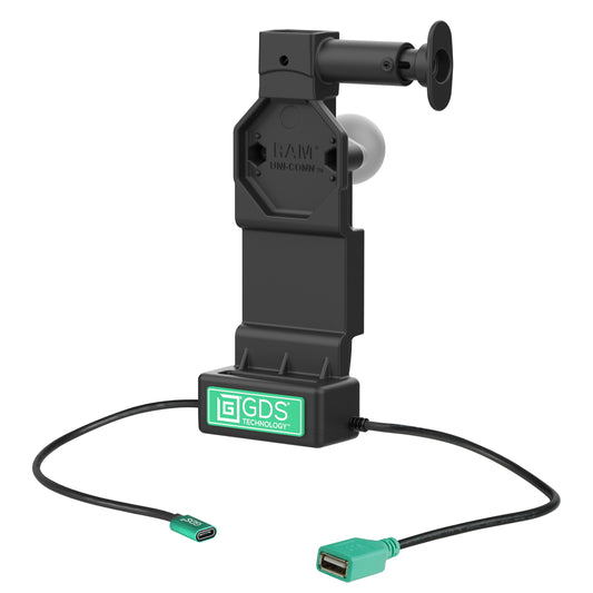 RAM Mounts GDS Uni-Conn tablet dock + USB-A with release button – product photo
