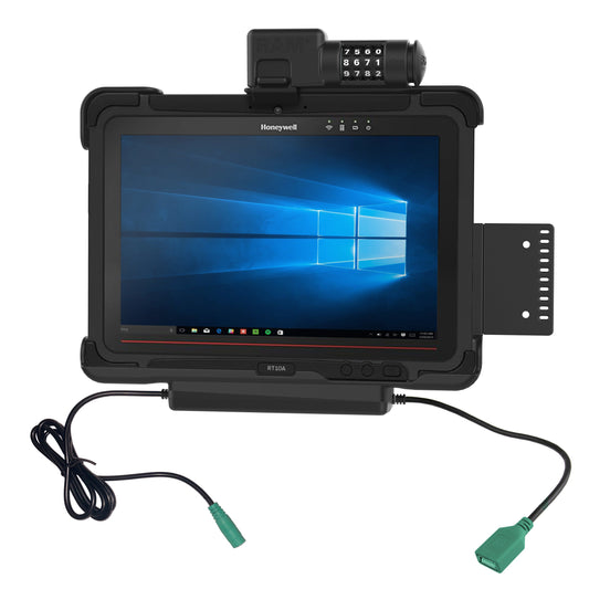 RAM Mounts combo-locking power + data dock for Honeywell RT10 rugged tablet – product photo