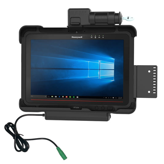 RAM Mounts key-locking powered dock for Honeywell RT10 rugged tablet – product photo