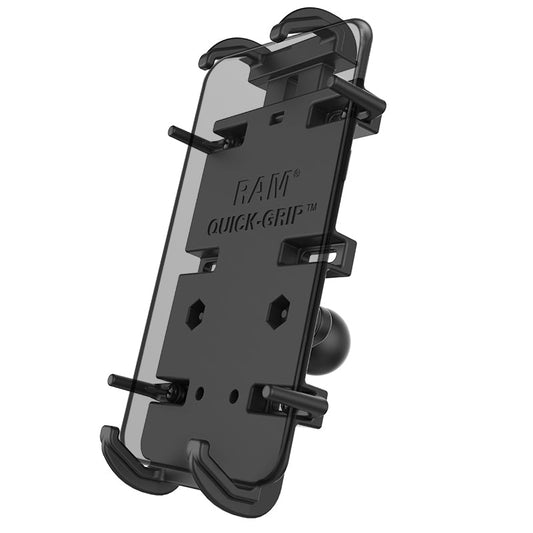 RAM Mounts Quick-Grip XL phone holder with B-size diamond ball base – main product photo