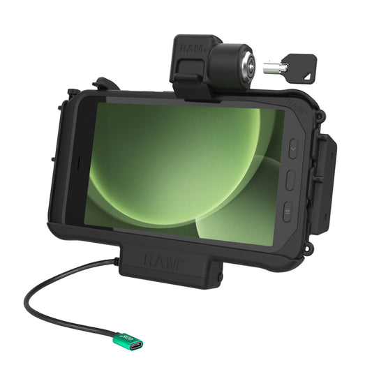 RAM Mounts Locking USB-C Modular Dock for Samsung Tab Active5 and 3 – product photo