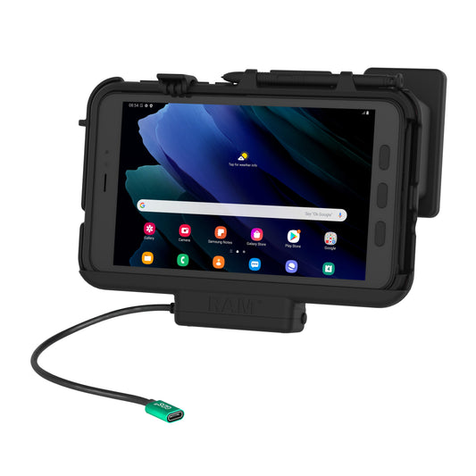 RAM Mounts EZ-Roll'r USB-C Powered Dock for Samsung Tab Active3 – product photo
