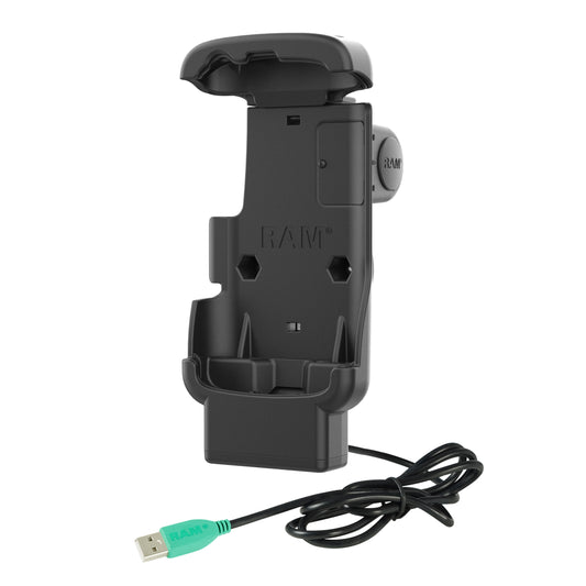 RAM Mounts Form-Fit Powered Dock (USB-A) for Zebra TC22 and TC27 without Rugged Boot – alternative view