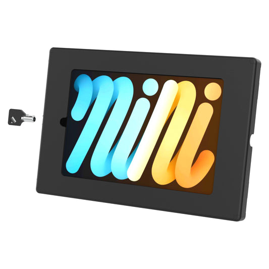 RAM Mounts key-locking Safe-Case, black steel enclosure for Apple iPad mini (A17 Pro) & mini 6 – product photo