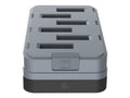 Zebra battery charging station, 6 slots (SAC-WS1X-6S4-01)