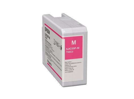 Epson SJIC55(M) magenta ink cartridge C13T58C340 for ColorWorks CW-D6000/D6500