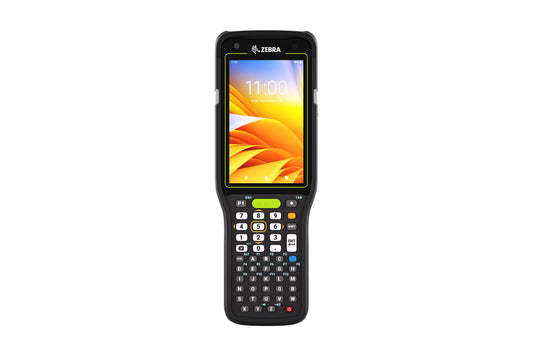 Zebra MC3400 rugged keypad mobile computer, pistol grip, 47-key alphanumeric keypad (MC3401-0G1M54SS-A6) – front view
