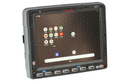 Honeywell Thor VM3A 12.1" Android vehicle-mount computer, indoor, resistive touch (VM3A-L0N-1B1A20E) – angled view