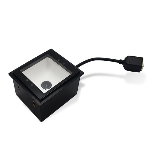 Newland FM3080 Hind fixed-mount 2D scanner, USB kit (NLS-FM3080V2-20) – with interface cable attached