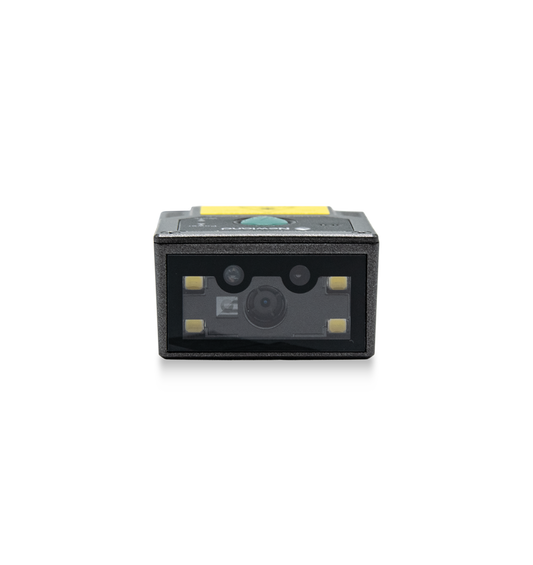 Newland FM430 Barracuda fixed-mount 2D scanner, green LED aimer, USB kit (NLS-FM430-U) – front view of the scan window