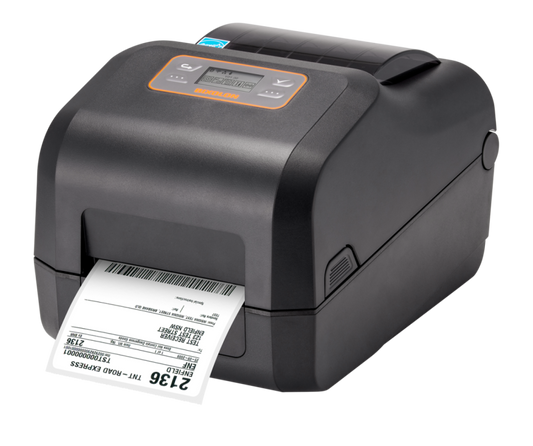 BIXOLON XD5-40tR UHF RFID desktop label printer, black (XD5-40tREK) – printing an RFID label