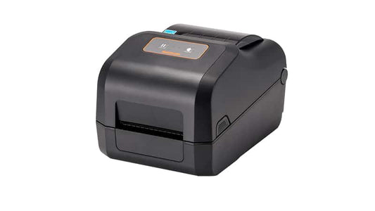 BIXOLON XD5-40t 4-inch thermal transfer desktop label printer, black (XD5-40TEWK) – front view