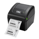 TSC DA210 4-inch direct thermal desktop label printer, 203 dpi, USB, black (99-158A001-0002) – front view