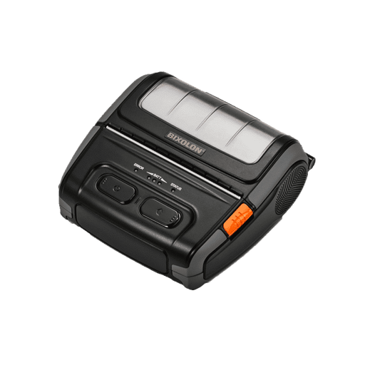 Bixolon SPP-R410 4-inch mobile receipt and label printer, Wi-Fi, black (SPP-R410WK5/BEG) – 3/4 view