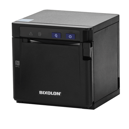 Bixolon SRP-QE300 thermal POS receipt printer, 180 dpi, black (SRP-QE300K/BEG) – 3/4 view