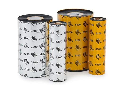 Zebra wax/resin thermal transfer ribbons – representative image