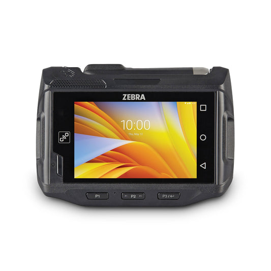 Zebra WT6300 wearable wrist computer, touch-only display (no keypad) (WT63B0-TS0QNERW) – front view