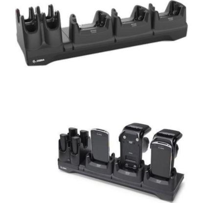 Zebra charging/communication station, 3 slots, ethernet (CRD3S4T-RFD40-EC5X-COM-1R)