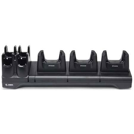 Zebra charging/communication station, 3 slots, ethernet (CRD3S4T-RFD49-UNIV-COM-1R)