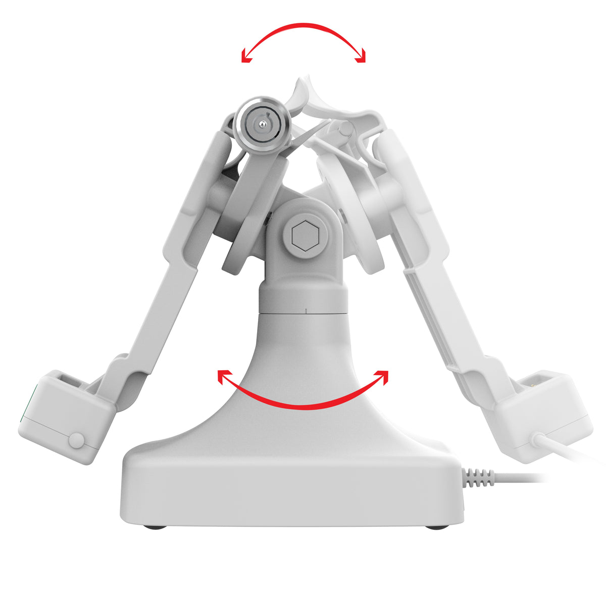 RAM Mounts GDS key-locking tilt and swivel dock with USB-C for IntelliSkin tablets with Uni-Conn adapter in grey – additional view