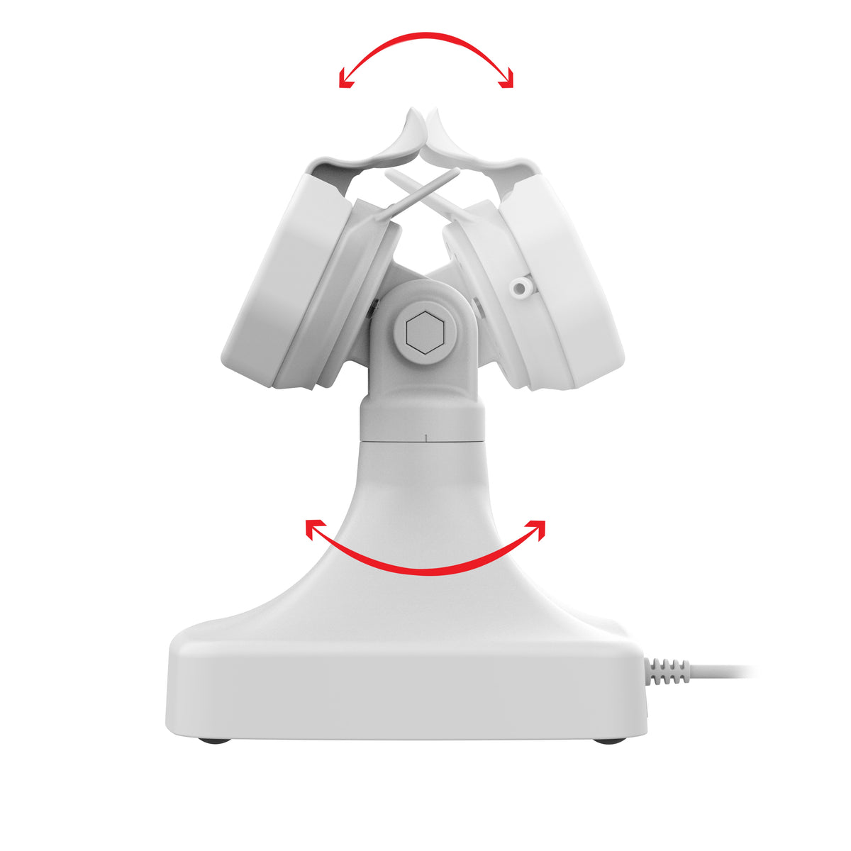 RAM Mounts GDS tilt and swivel dock with USB-C for IntelliSkin Thin-Case tablets with rear pogo pads in grey – additional view