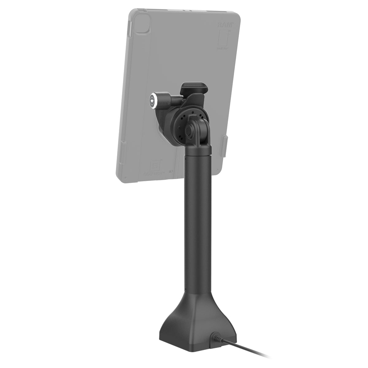 RAM Mounts GDS 14-inch key-locking pedestal dock with USB-C for IntelliSkin Thin-Case tablets with rear pogo pads – additional view