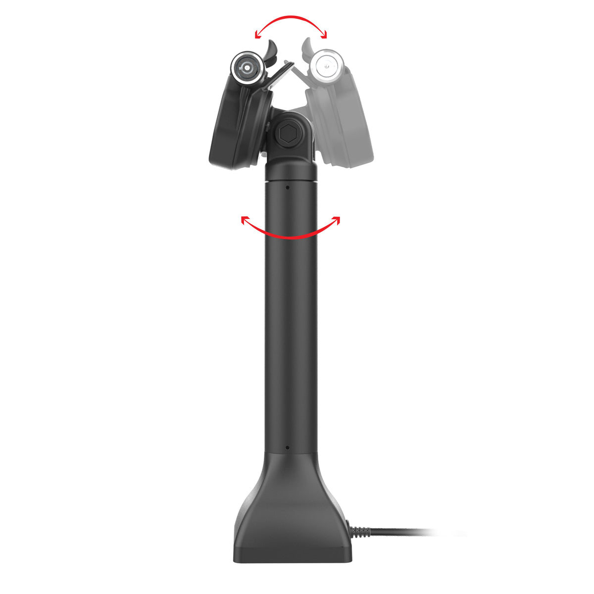 RAM Mounts GDS 14-inch key-locking pedestal dock with PoE for IntelliSkin Thin-Case tablets with rear pogo pads – detail photo