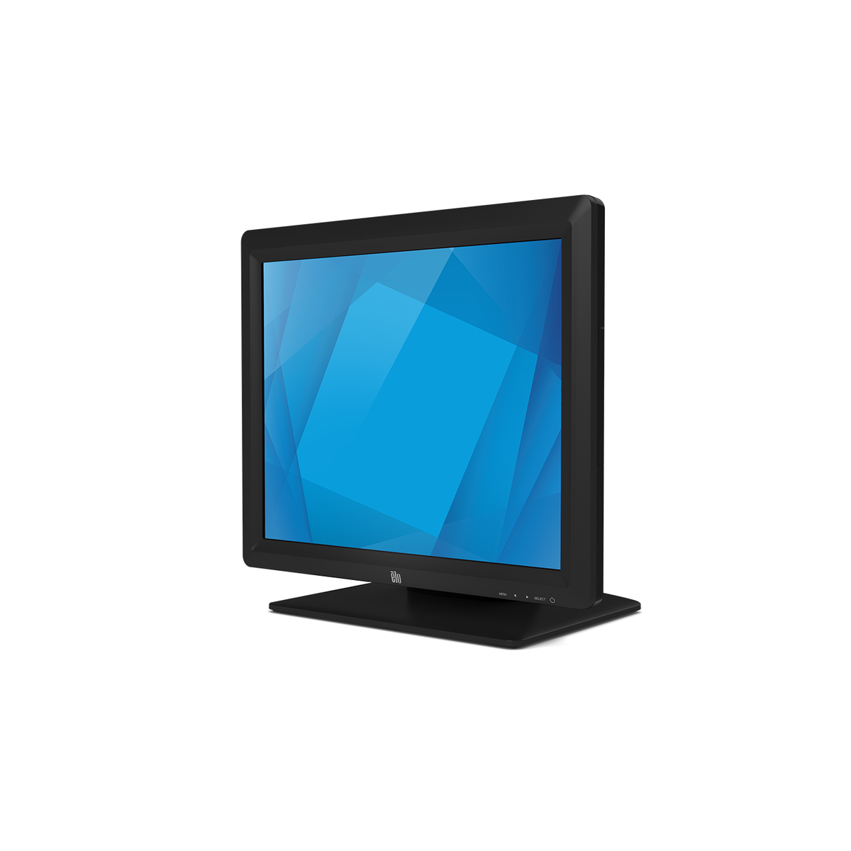 Elo 1517L 15-inch touchscreen monitor in black, left view