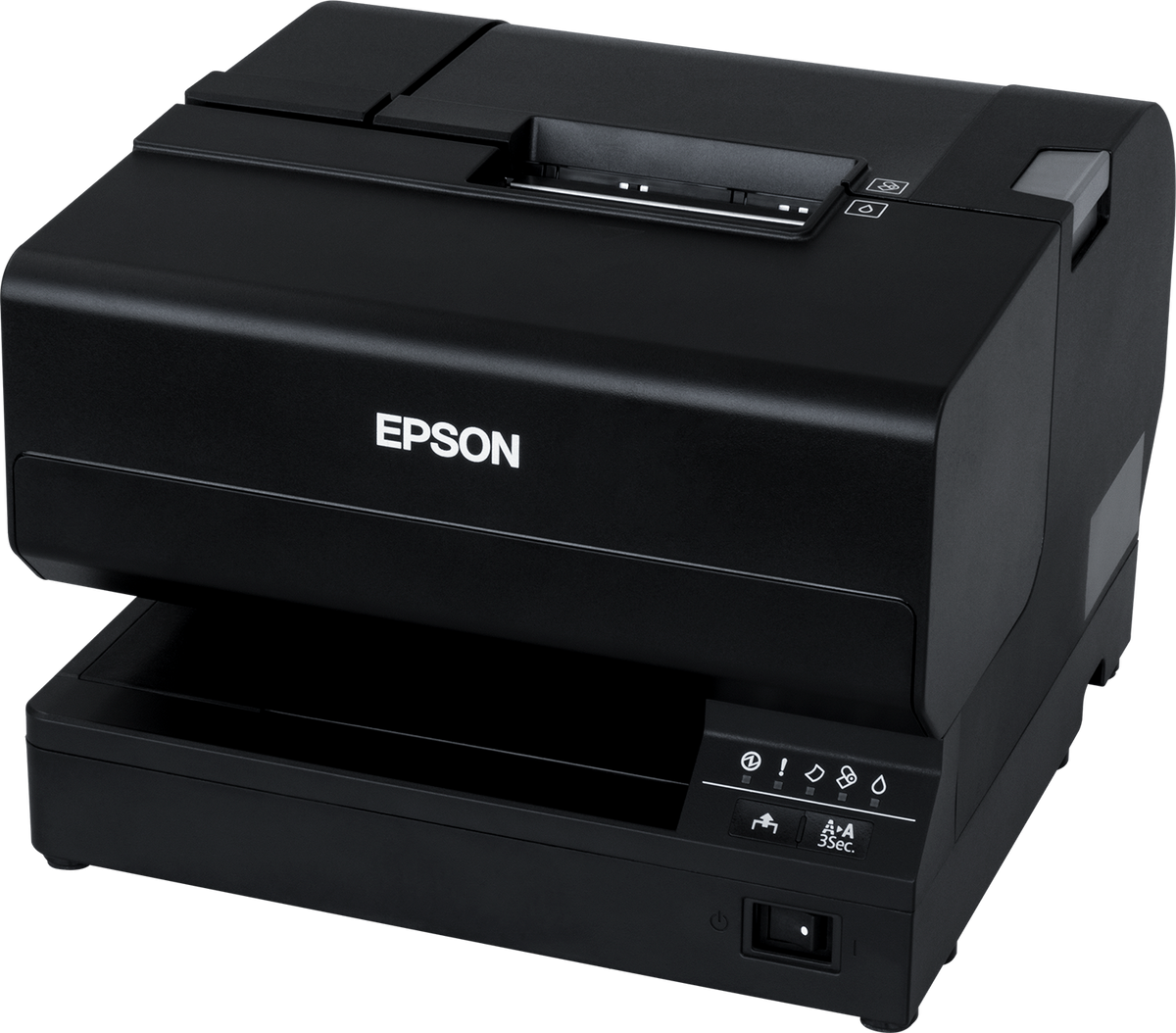 Epson TM-J7700 inkjet POS receipt printer, black (C31CF70301PH) – 3/4 view