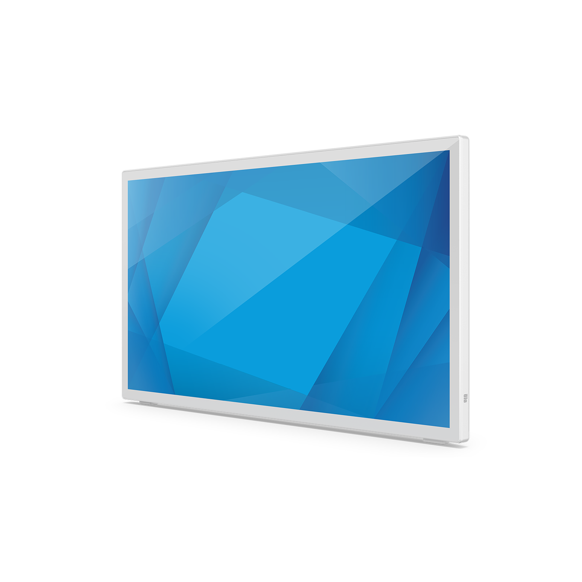 Elo 2270L white PCAP touch monitor, left view