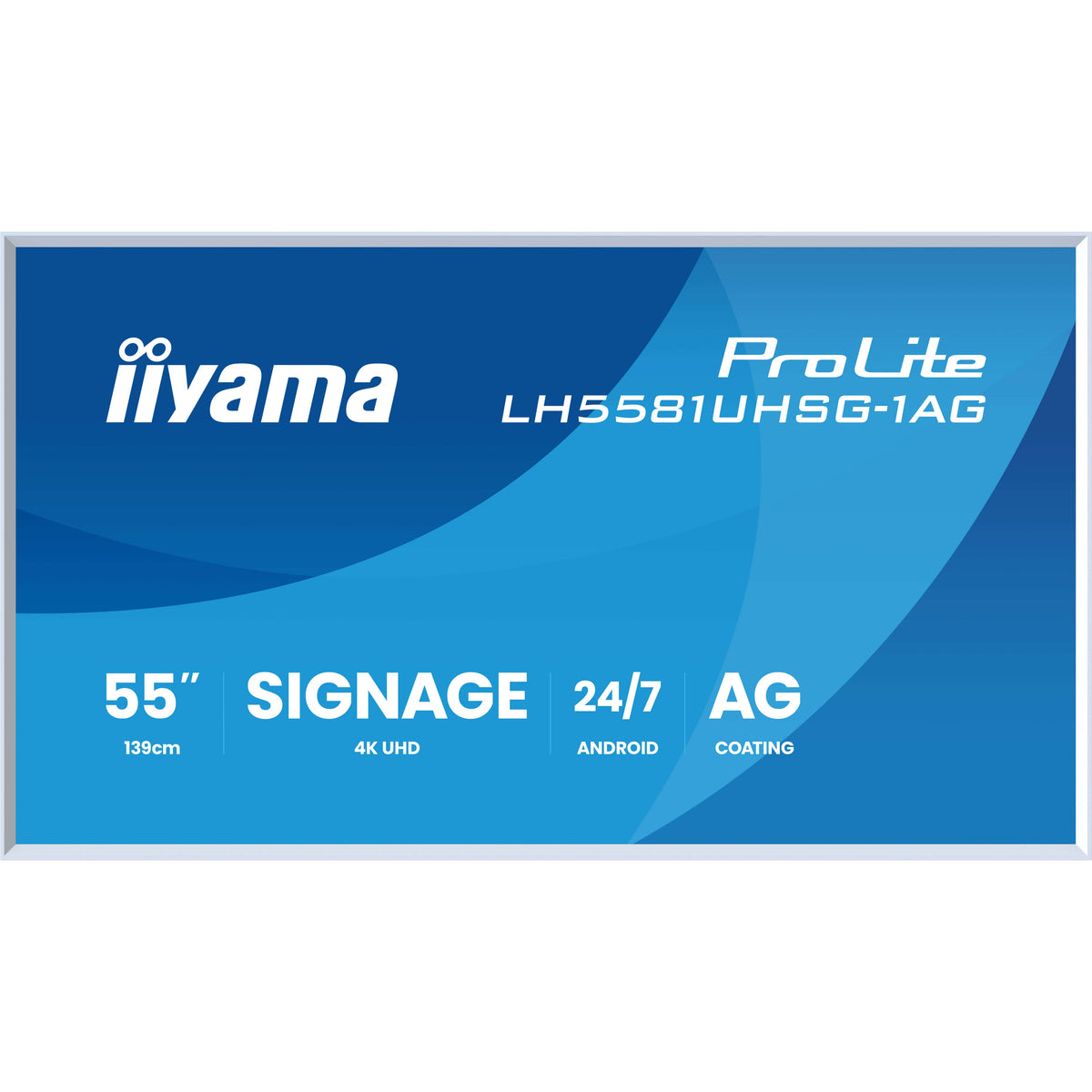 iiyama ProLite LH5581UHSG-1AG 55" 4K Digital Signage Display – official product photo 2 (LH5581UHSG-1AG)