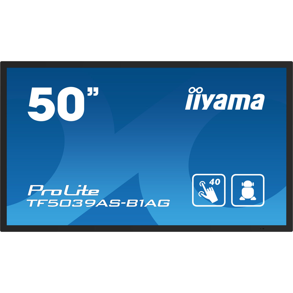 iiyama ProLite TF5039AS-B1AG 50" Open-Frame Touch Display – official product photo 2 (TF5039AS-B1AG)