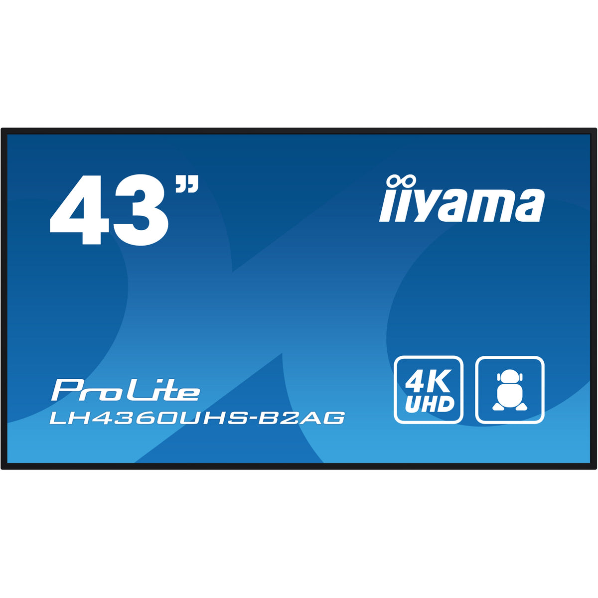 iiyama ProLite LH4360UHS-B2AG 43" 4K Digital Signage Display – official product photo 2 (LH4360UHS-B2AG)
