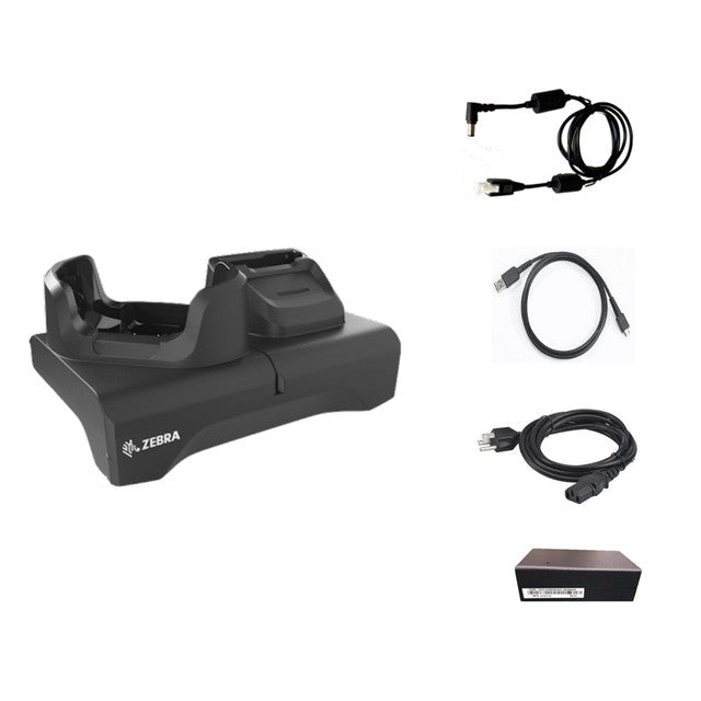 Zebra CRD-NGTC5B-2SE1B single-slot USB Ethernet cradle with spare battery slot for booted TC53 TC58