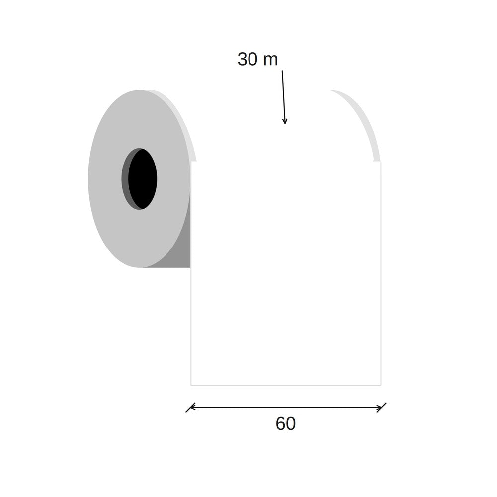 SCANSHOP thermal paper roll 60mm diagram
