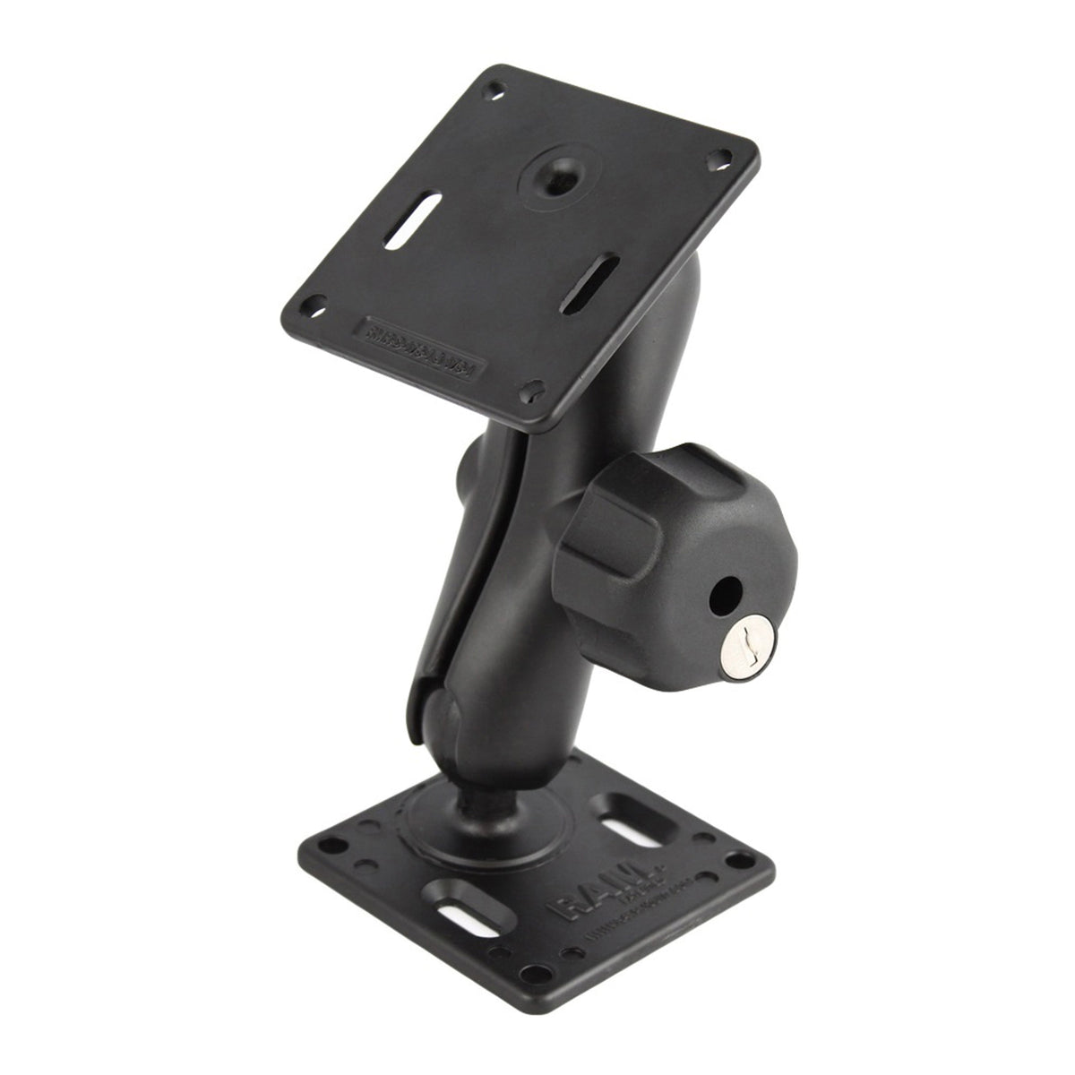 RAM Mounts double 75 × 75 mm VESA mount with medium C-size arm and key-lock knob – product photo