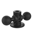 RAM Mounts Double Ball Adapter with Round Base, C-Size (RAM-217-1U)