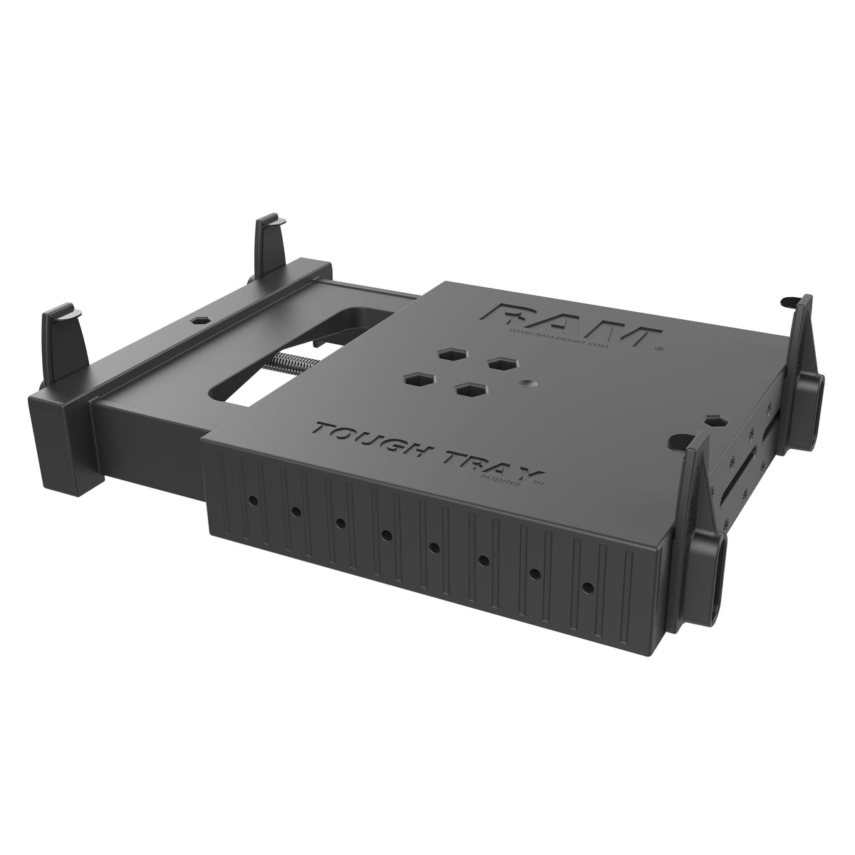 RAM Mounts Tough-Tray spring-loaded laptop holder with flat retaining arms – additional view