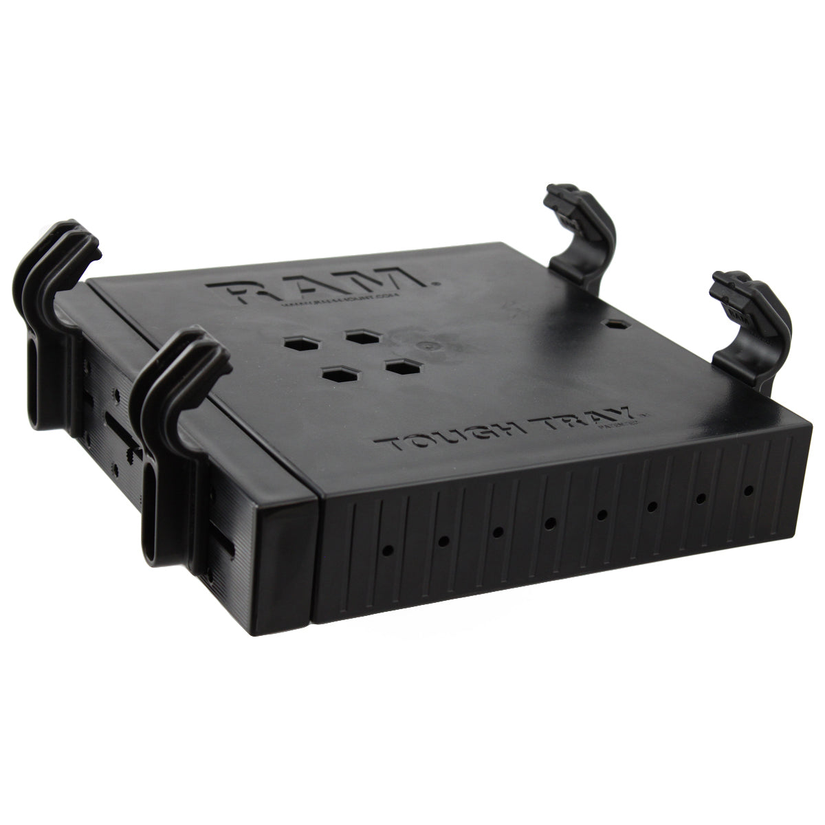 RAM Mounts Tough-Tray laptop tray with adjustable rubber-grip side arms – alternative view