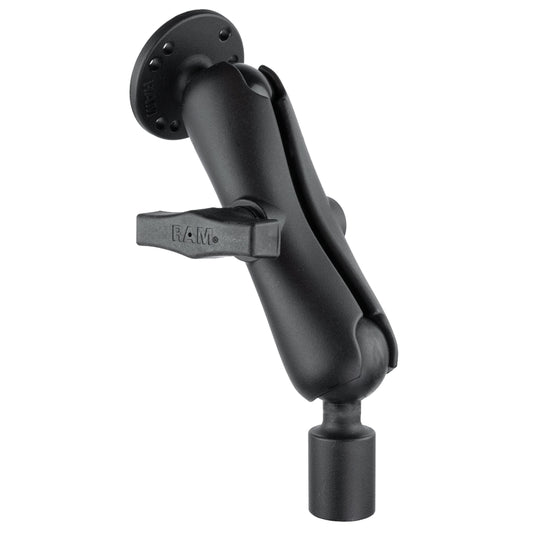 RAM Mounts Pod HD 24" vehicle floor mount with round AMPS plate – alternative view