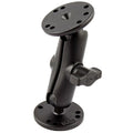 RAM Mounts Double Ball Mount with Two Round AMPS Plates, B-Size, Medium Arm (RAM-B-101U)
