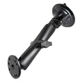 RAM Mounts Twist-Lock Suction Cup Mount with Round AMPS Plate, B-Size, Long Arm (RAM-B-166-C-202U)