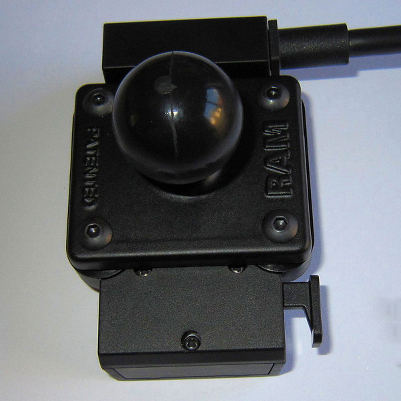 RAM Mounts B-size ball adapter with square 4-hole AMPS plate (RAM-B-347U) – another angle