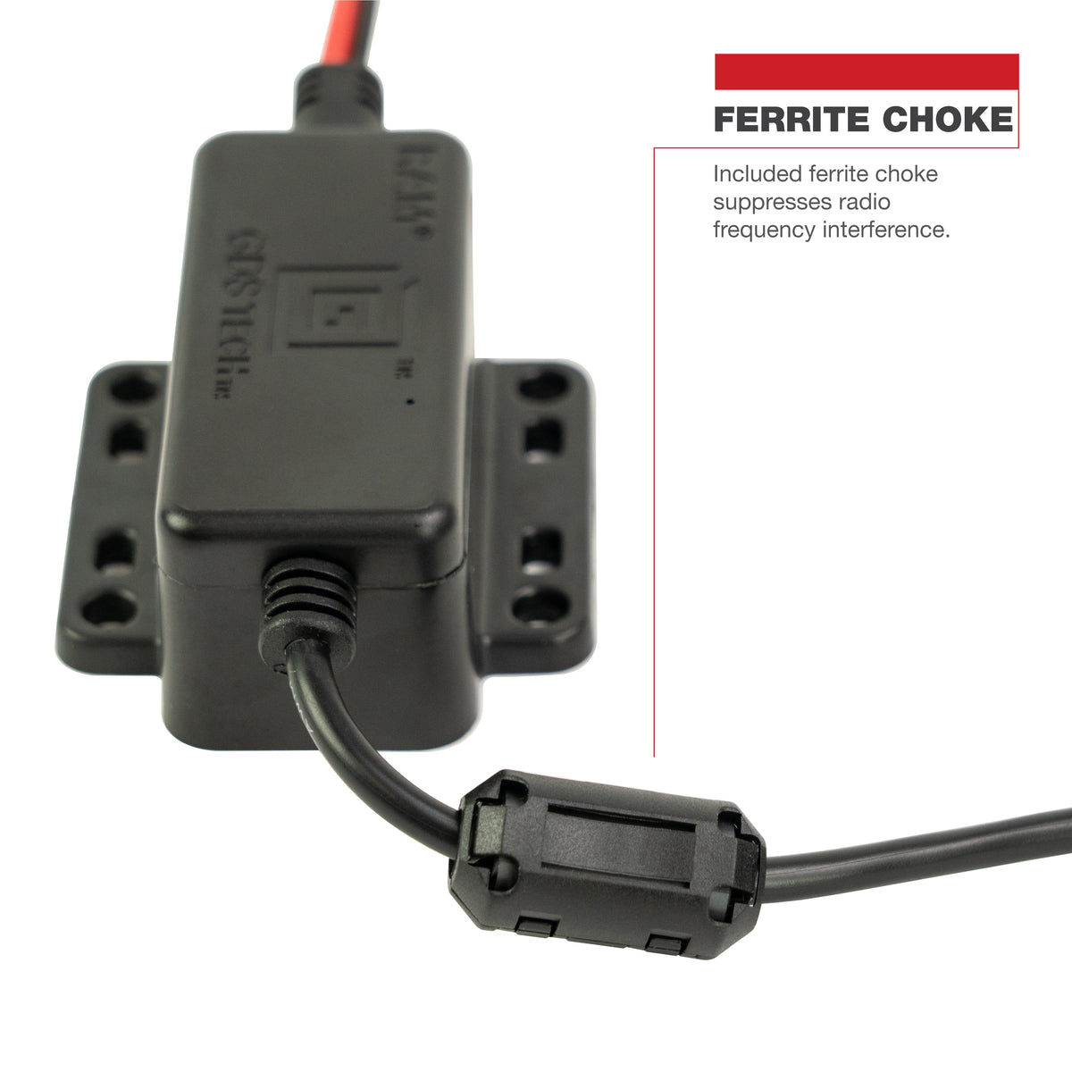 RAM Mounts GDS hardwire charger 30–64 V with male USB-C Power Delivery 45 W – alternative view