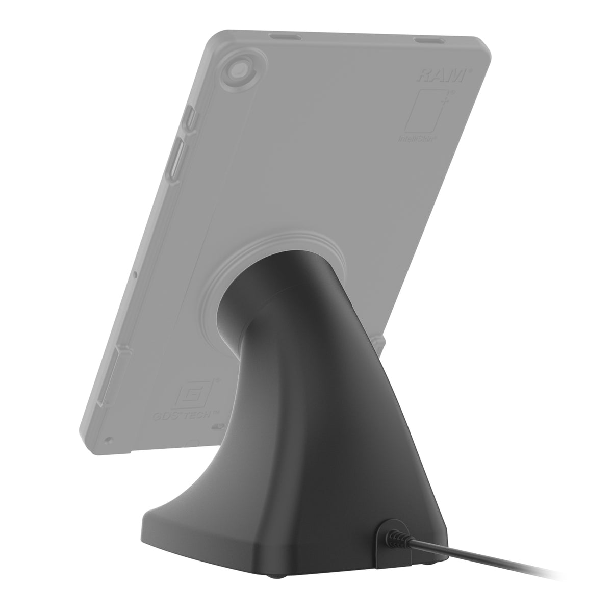 RAM Mounts GDS Uni-Conn magnetic kiosk dock with PoE for IntelliSkin Thin-Case tablets – additional view