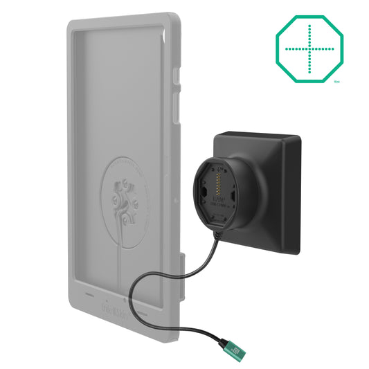 RAM Mounts GDS Uni-Conn magnetic VESA dock with USB-C for IntelliSkin Thin-Case tablets – alternative view